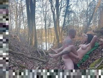 Public sex on a lake trail