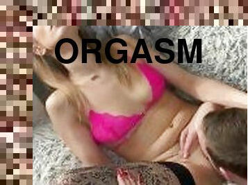 extrême, orgasme, chatte-pussy, amateur, jouet, française, blonde, naturel, taquinerie