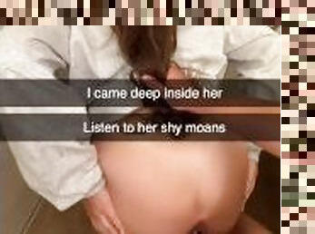 College girl gets railed in public dorm shower on Snapchat