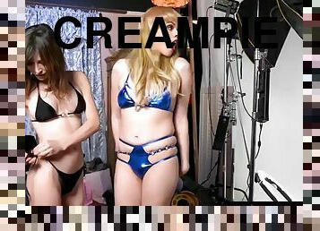 TRANSFIXED - Korra Del Rio gets anal creampie from generous Kate Zoha during bikini photoshoot