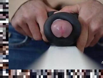 Humping Fleshlight And loud Moaning Cumshot - Intense Hard Moaning - Male Sex Toy