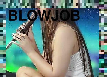 Sexy girl blowjob for big black dick