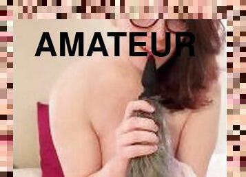 masturbation, amateur, anal, jouet, bout-a-bout, solo, taquinerie