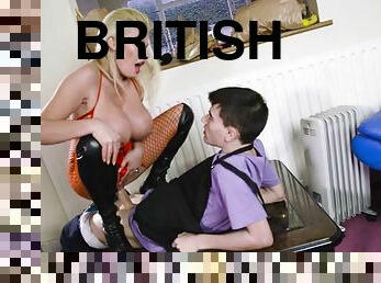 British mom michelle thorne rides jordi on the table