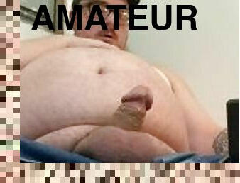 grosse, amateur, gay, belle-femme-ronde, joufflue, fétiche, solo, ours