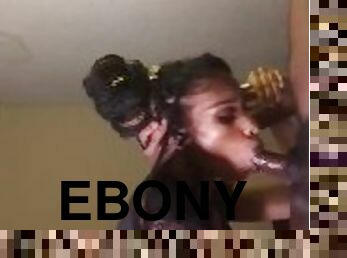 This Sexy Ass Ebony Was CHOKING ON MY BBC