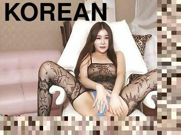 Korean beautiful camgirl in sexy lingerie and tights