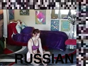 russisk, amatør, milf, rumpe-booty, føtter, fetisj, alene