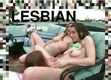 gros-nichons, en-plein-air, chatte-pussy, babes, lesbienne, bateau