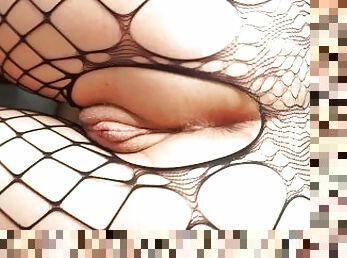 I Can NOT Resist This 18 Year Old College Pussy In Fishnets