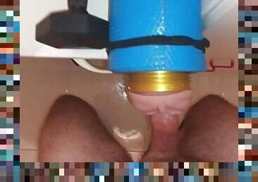 ?? young man sweetly fucks the Fleshlight in the bedroom