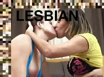 lesbienne, latina, baisers