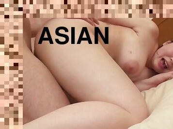 asiático, teta-grande, cona-pussy, esposa, pénis-grande, mulher-madura, japonesa, marido, excitante, natural