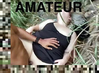 gros-nichons, amateur, ébène, interracial, milf, hardcore, black, belle-femme-ronde, bout-a-bout, jungle