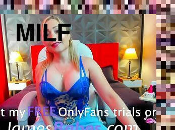 Curvy MILF Holly rubs her clit and is ready to cum