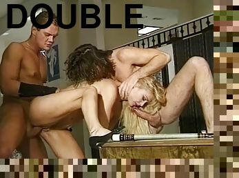 Blonde euro classic double penetration movie