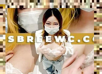 FLASHING HUGE TITS IN PUBLIC (CENCORED) - @MSBREEWC