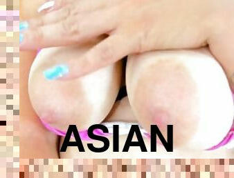 asiatisk, store-patter, brystvorter, latiner, mor, røv-booty, kyssende, patter, store-brystvorter, suttende