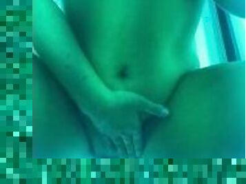 Fat ass white girl strips and twerks in the tanning bed (twitter @faespanties)