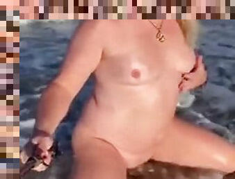 masturbation, en-plein-air, public, transsexuelle, amateur, plage, point-de-vue, fétiche, solo