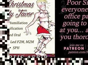 Christmas Party Favor: AUDIO Sissy Public Femdom Embarrassed