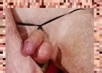 amateur, anal, gay, double, serrée, chevauchement, gode, solo, insertion, pénétrante