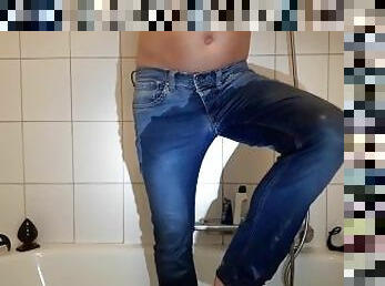 tissende, amatør, teenager, fetish, solo, cowboybukser, realitet