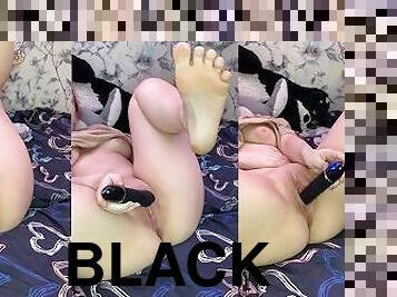 gros-nichons, masturbation, orgasme, chatte-pussy, amateur, ados, jouet, maison, black, gode