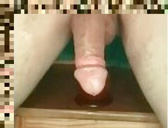 Front View Riding A Favorite 10" Dildo