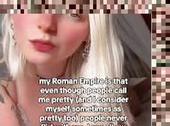 Blonde Girlfriend shows her Roman Empire