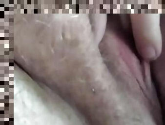 klit, behåret, onani, orgasme, fisse-pussy, kone, amatør, milf, store-sorte-skønheder, fingering