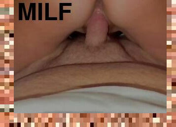 gammal, fitta-pussy, amatör, mogen, milf, hemmagjord, creampie, par, fötter, sprut