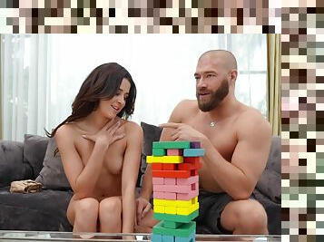 Kylie Rocket had to please her roommate after losing in jenga