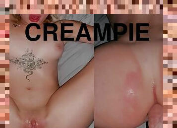 Emily Oram - Anal creampie after heavy pounding