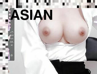 Asian busty nymph hot solo
