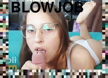 Stepdaughters Sweetest Blowjob Nicoli Now Cum In Mouth!