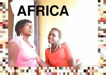 AFRICAN LESBIANS - Before Ebony Babes Go Dancing Some Lesbian Romancing