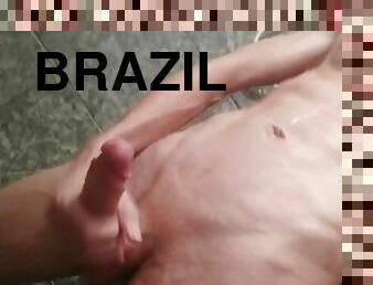 baignade, masturbation, ados, gay, compilation, brésil, ejaculation, douche, solo, minet