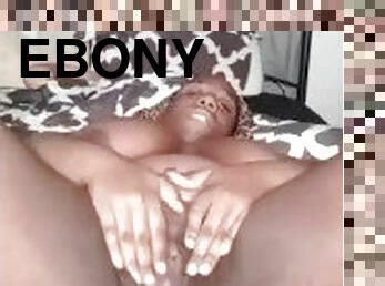 Ebony's masturbate