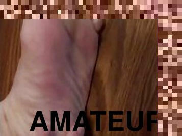 amateur, gay, pieds, fétiche, solo