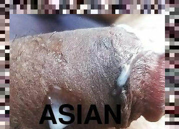 asiatisk, bad, masturbation, amatör, cumshot, gay, avrunkning, knubbig, sprut, dusch