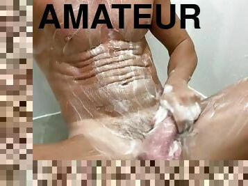 bañando, amateur, gay, paja, primera-persona, ducha, a-solas, musculada, realidad