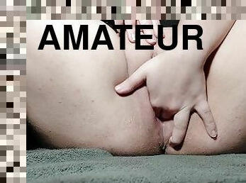 klit, onani, fisse-pussy, amatør, teenager, fingering, britisk, solo, brunette, smæk