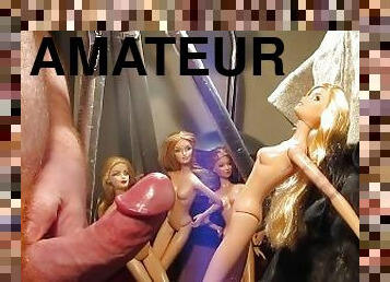 masturbation, amateur, ejaculation-sur-le-corps, jouet, sur-le-visage, ejaculation, sperme, fétiche, solo, poupée