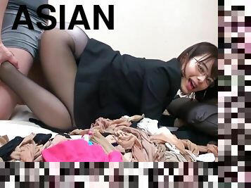 asyano, istaking-pantyhose, hapon, istaking-stockings, pov, fetish, morena