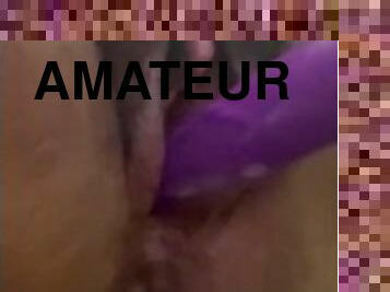 clito, masturbation, chatte-pussy, amateur, ejaculation-sur-le-corps, jouet, ejaculation, horny, pute, gode