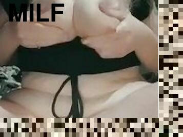 BBW milf milking full tits