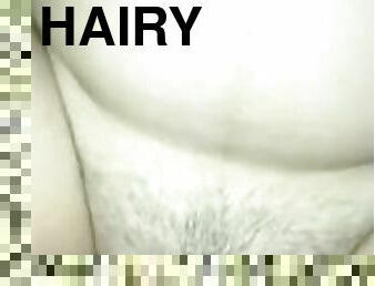 Big white cock fucks hairy pussy