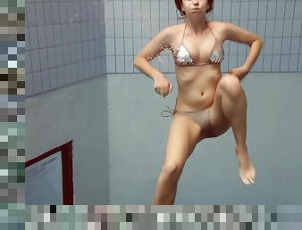 Iva Brizgina Hot Underwater Tight Ass Babe