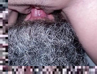 Large Bearded Man Sucks My Pussy